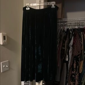 Flying Tomato Black Velvet Skirt